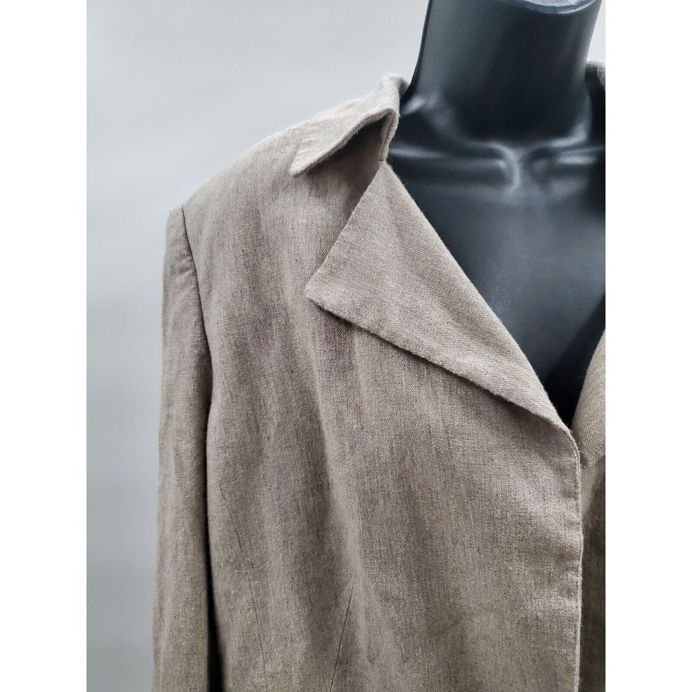 Ann Taylor Blazer‎ Jacket Size 18  Beige One Button